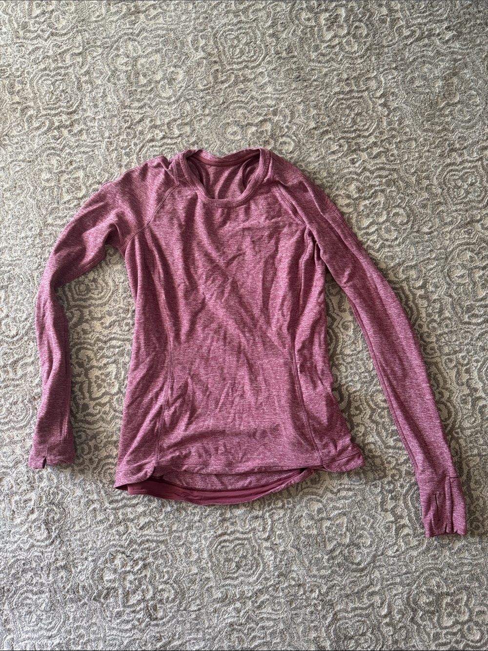 lululemon athletica Heather Mauve Long-Sleeve Crew Top
